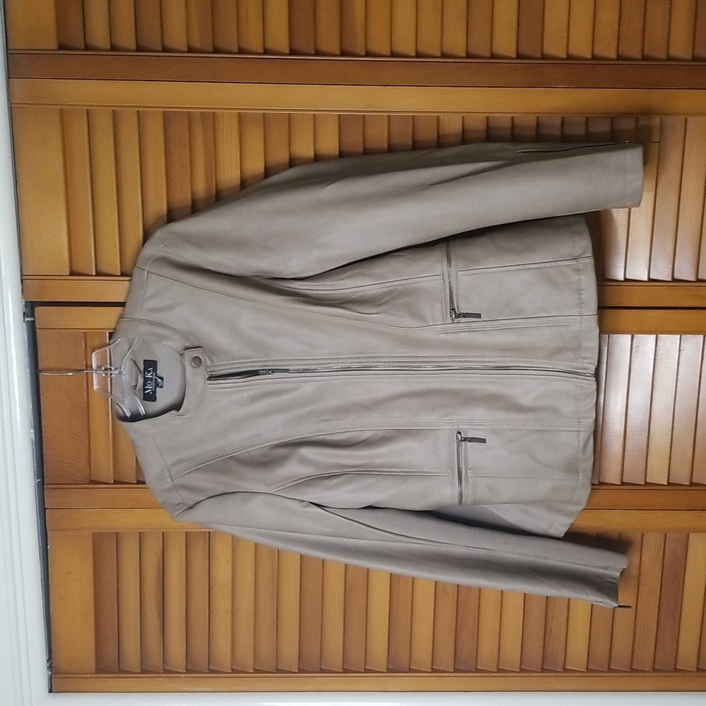 Womens leather like jacket.